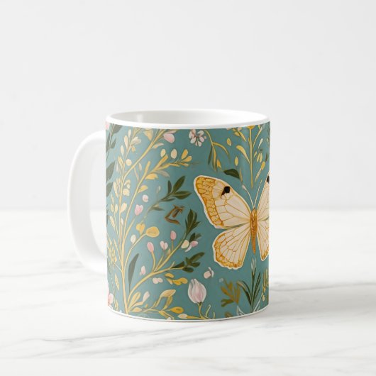 Fluttering Dreamscape Kaffeetasse (Vorderseite Links)