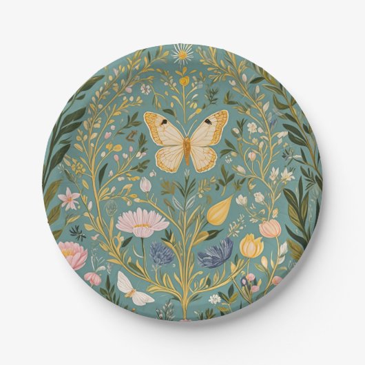 Fluttering Dreamscape Pappteller (Vorderseite)