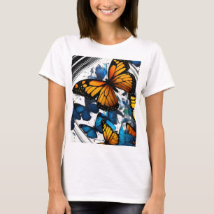 "Fluttering Elegance: Butterfly Bliss T-Shirt" T-Shirt