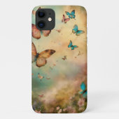 "Fluttering Elegance: iPhone Case mit Schmetterlin (Rückseite)