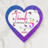 Fluttering Fun Geschenkanhänger (Rückseite)