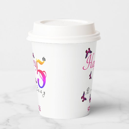 Fluttering Fun Pappbecher (Links)