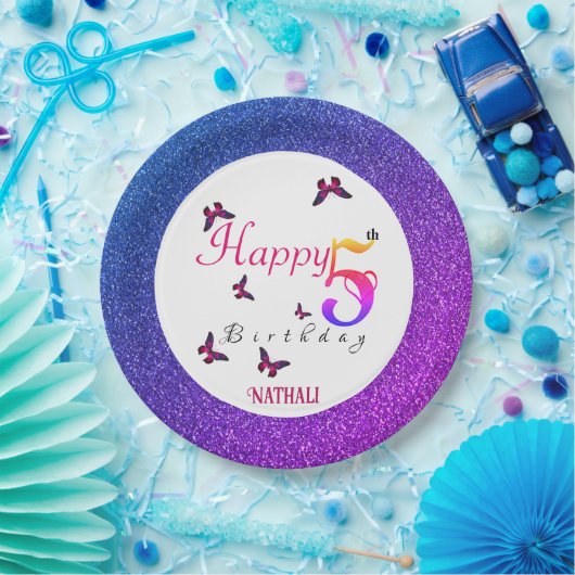 Fluttering Fun Pappteller (Party)