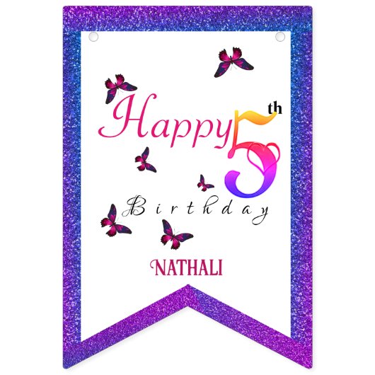 Fluttering Fun Wimpelkette (Erste Fahne)