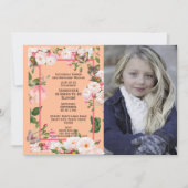 Fluttering Garden Wings Birthday Invite Einladung (Vorderseite)