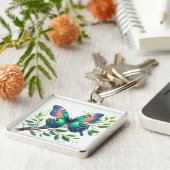 "Fluttering Serenity: Butterfly-Schlüsselanhänger" Schlüsselanhänger (Seite)