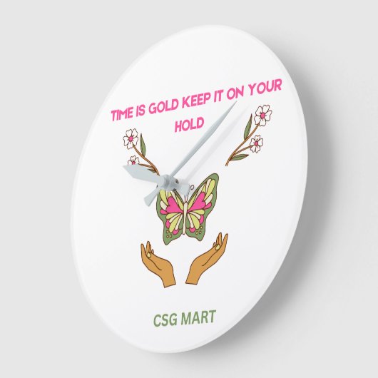 "Fluttering Timepiece" Große Wanduhr (Winkel)