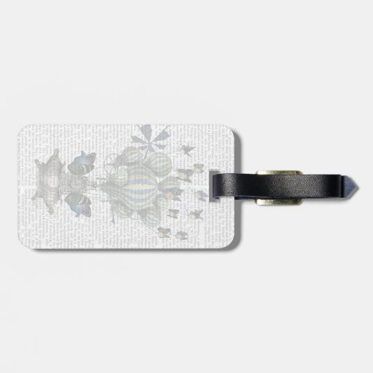 Flutzeit Gepäckanhänger (Rückseite horizontal)