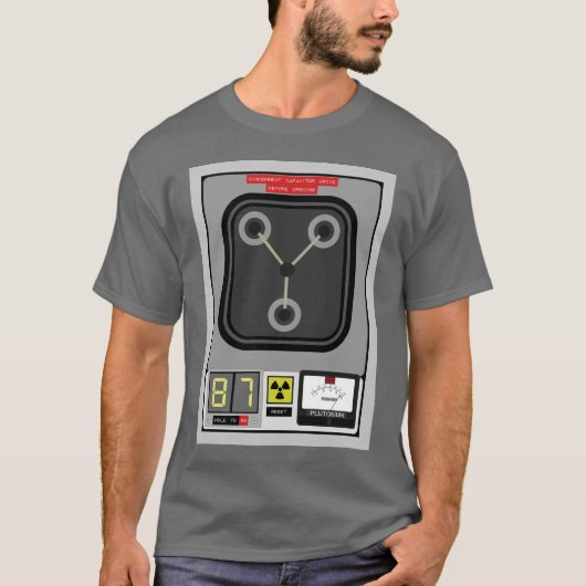 FLUX Capacitor and Display Gages T-Shirt (Vorderseite)