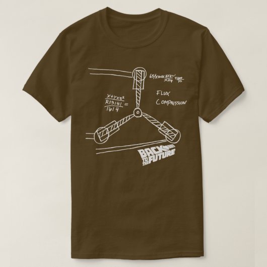 Flux Capacitor Sketch zurück in die Zukunft T-Shirt (Design vorne)