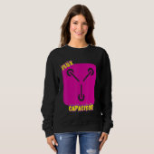 Flux Capacitor Spaß Sarcastic Sweatshirt (Vorne ganz)