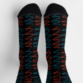 "Flux Swirl"-Crew-Socken - Schwarz Socken (Oben)