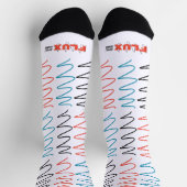 "Flux Swirl"-Socken für Gemusterte Crew Socken (Oben)