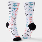 "Flux Swirl"-Socken für Gemusterte Crew Socken (Gewinkelt)
