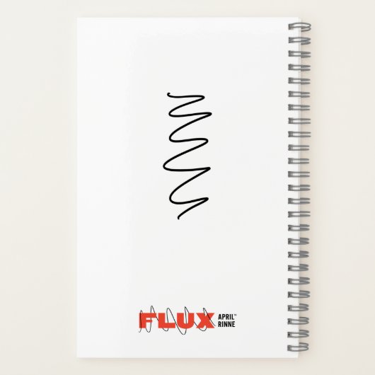 Flux Swirl Spiral Notebook Notizblock (Rückseite)