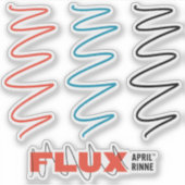 Flux Swirl Vinyl Sticker (Vorderseite)