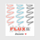 Flux Swirl Vinyl Sticker (Blatt)