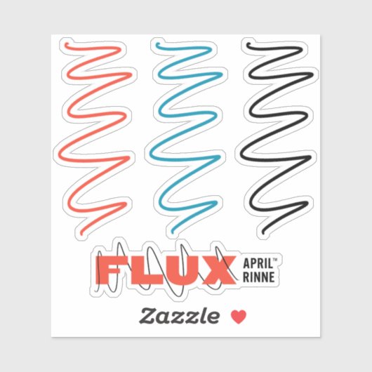 Flux Swirl Vinyl Sticker (Blatt)