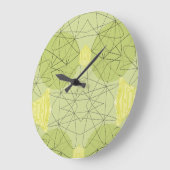 Fluxos em Verde Große Wanduhr (Winkel)