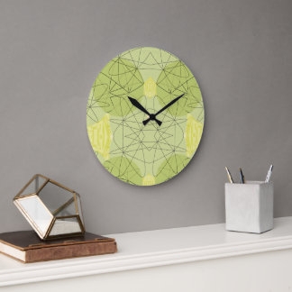 Fluxos em Verde Große Wanduhr