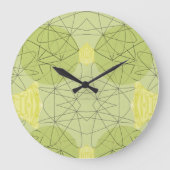 Fluxos em Verde Große Wanduhr (Vorderseite)