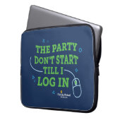 FLVS Die Party beginnt nicht  Laptopschutzhülle (Vorderseite Links)