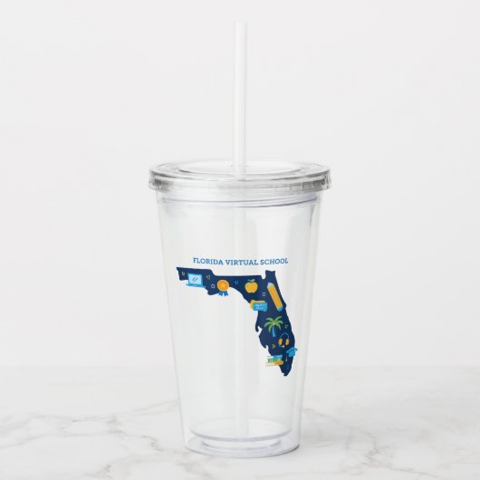 FLVS, Florida Tumbler Acryltrinkbecher (Vorderseite)