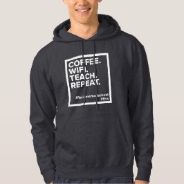 FLVS-Kaffee. WiFi. Lehre! Wieder von vorne. Dark G Hoodie