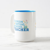 FLVS-Lehrer-Kaffeetasse Zweifarbige Tasse (Vorderseite Links)