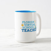 FLVS-Lehrer-Kaffeetasse Zweifarbige Tasse (VorderseiteRechts)