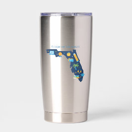 FLVS Tumbler des Bundesstaates Florida Thermobecher