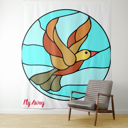 Fly Aaway Teppich Wandteppich (Beispiel)