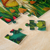 Fly Agariary Mushrooms unter Vollmondlicht Puzzle (Seite)