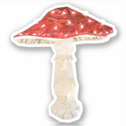Fly Agaric Aufkleber (Vorderseite)