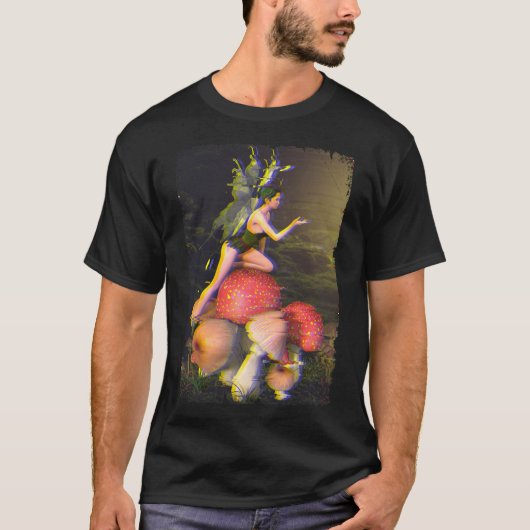 Fly Agaric Fairy Mushroom Psychedelic Crazy Mind T-Shirt (Vorderseite)