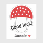 Fly agaric gewährt viel Glück und Vermögen! Aufkleber (Blatt)