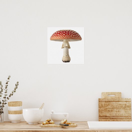 Fly Agaric Mushroom Poster (Küche)