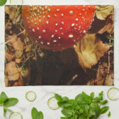 Fly Agaric Mushroom Tea Towel Handtuch (Gefaltet)