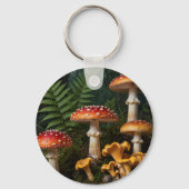 Fly Agaric Mushrooms Forest Botanical Schlüsselanhänger (Rückseite)