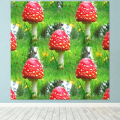 Fly Agaric Mushrooms Leinwanddruck (Insitu (Holzboden))