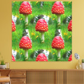 Fly Agaric Mushrooms Leinwanddruck (Insitu (Wohnzimmer))