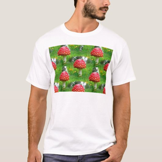 Fly Agaric Mushrooms T-Shirt (Vorderseite)