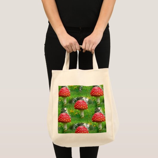 Fly Agaric Pilze Große Tote Tasche (Vorderseite (Produkt))