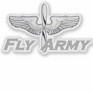 Fly Army Gray Aufkleber