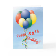 Fly-Away Balloon Bundle Happy Birthday