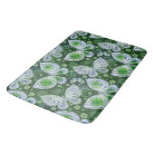 Fly Away Paisley Butterfly Print Green Badematte (Schrägansicht)