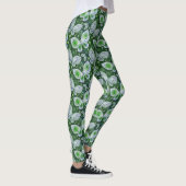 Fly Away Paisley Butterfly Print Green Leggings (Rechts)