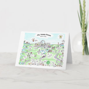 Fly Away Zuhause 5 x 7 Notecard