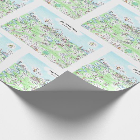 Fly Away Zuhause Gift Wrap Geschenkpapier (Ecke)