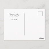 Fly Away Zuhause Postcard Postkarte (Rückseite)